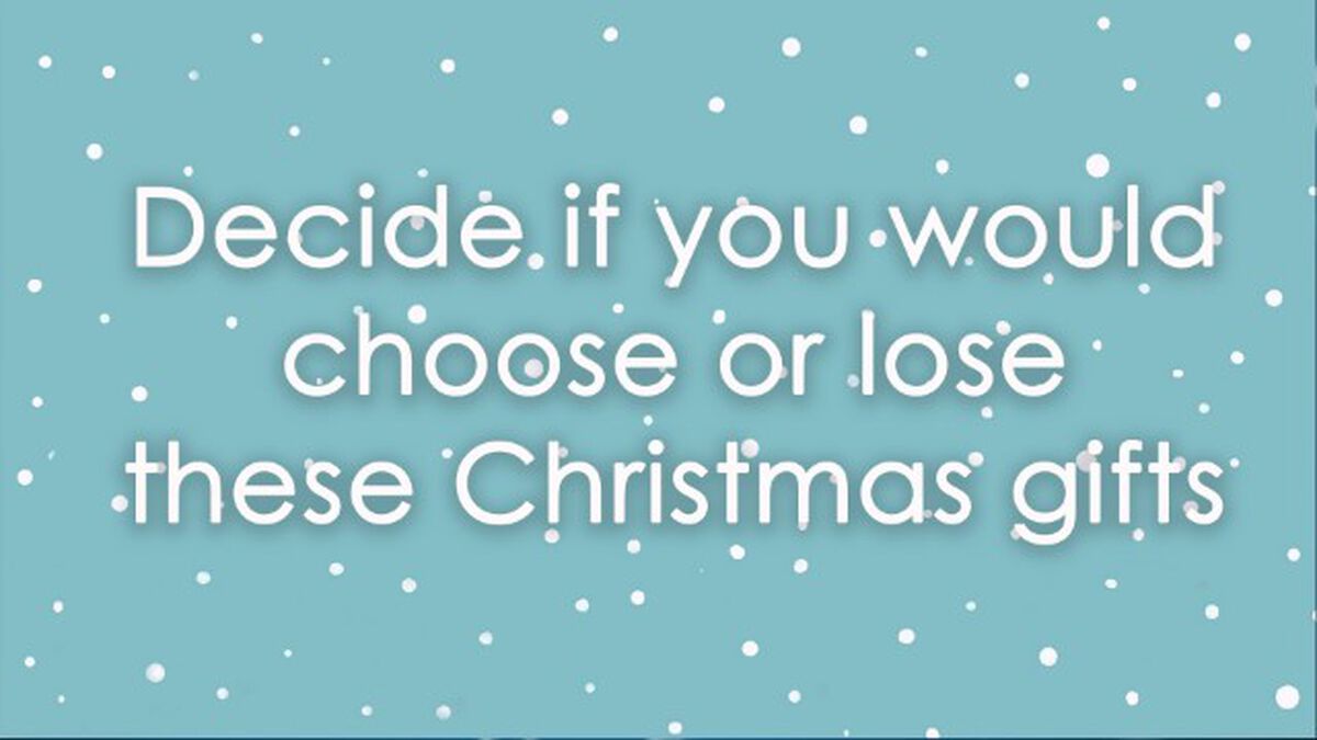 Choose It or Lose It - Christmas Gifts image number null